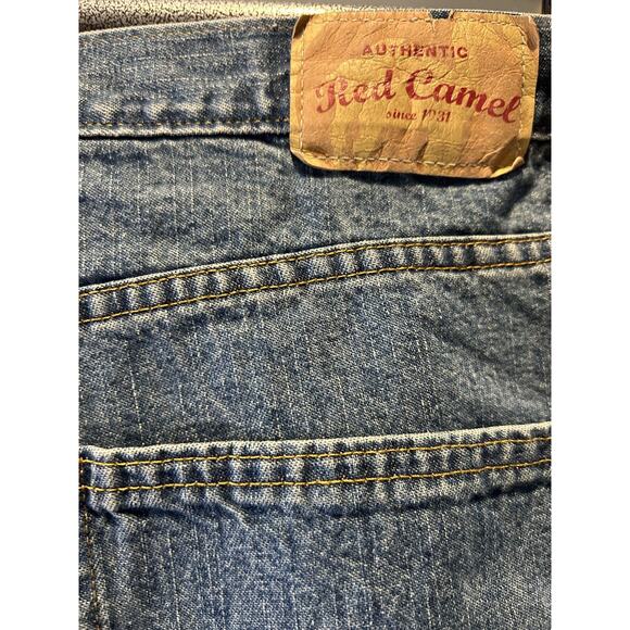 Vintager Red Camel Retro Straight jeans Size 40 x 30 Y2K Grunge Western Country - Picture 6 of 10
